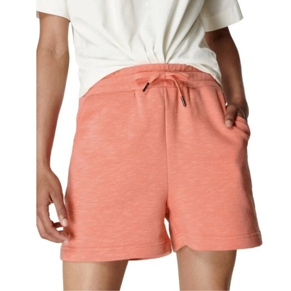 SWEATY BETTY essentials high rise sweat shorts in blush pink size XS - Picture 1 of 8